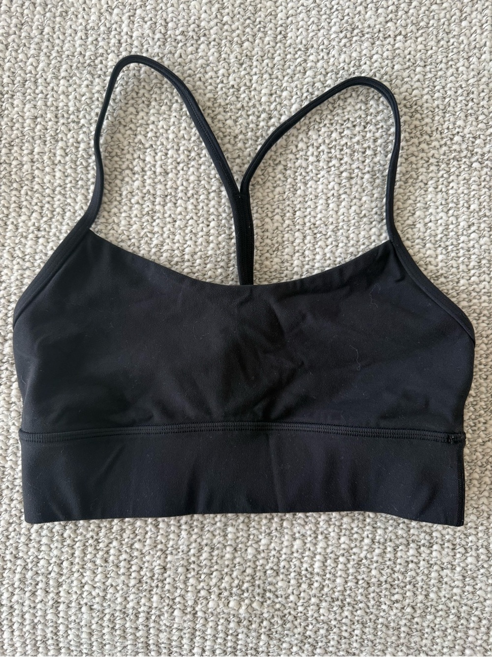 lululemon athletica Black Strappy Lightweight Sports Bra